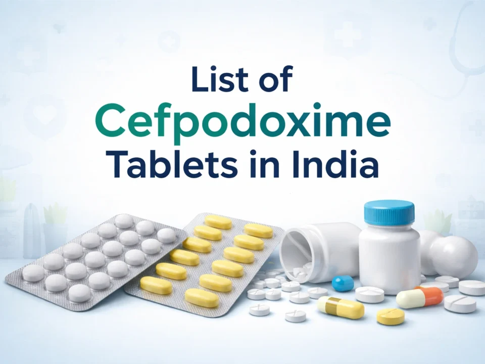 List of Cefpodoxime Tablets in India